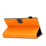 Custodia in pelle a vibrazione orizzontale con struttura in pelle bovina universale per Tablet PC con supporto e slot per schede e slot per penna, For 7 inch, For 8 inch, For 10 inch