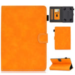 Custodia in pelle a vibrazione orizzontale con struttura in pelle bovina universale per Tablet PC con supporto e slot per schede e slot per penna, For 7 inch, For 8 inch, For 10 inch