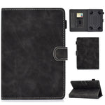 Custodia in pelle a vibrazione orizzontale con struttura in pelle bovina universale per Tablet PC con supporto e slot per schede e slot per penna, For 7 inch, For 8 inch, For 10 inch