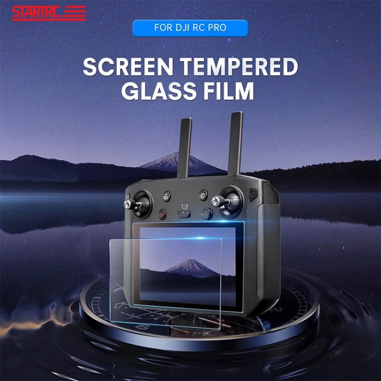 Pellicola in vetro temperato STARTRC 2 pezzi 9H 2.5D, For DJI RC Pro with Screen Frosted Film, For DJI RC Pro with Screen HD Film