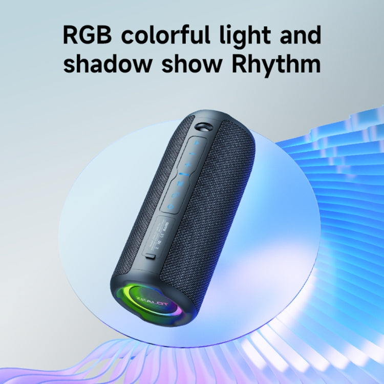 Zealot S49 Pro Altoparlante Bluetooth wireless portatile da esterno da 20 W con luce RGB, S49 Pro