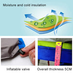 Materassino per materassino per auto universale in pelle scamosciata Materasso gonfiabile per materassino da viaggio SUV per fuoristrada, 180 x 130 x 102cm, 195 x 130 x 109cm