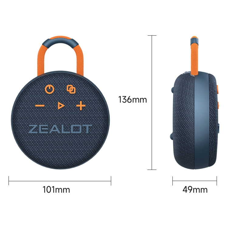Zealot S77 Altoparlante Bluetooth wireless portatile impermeabile IPX7, S77