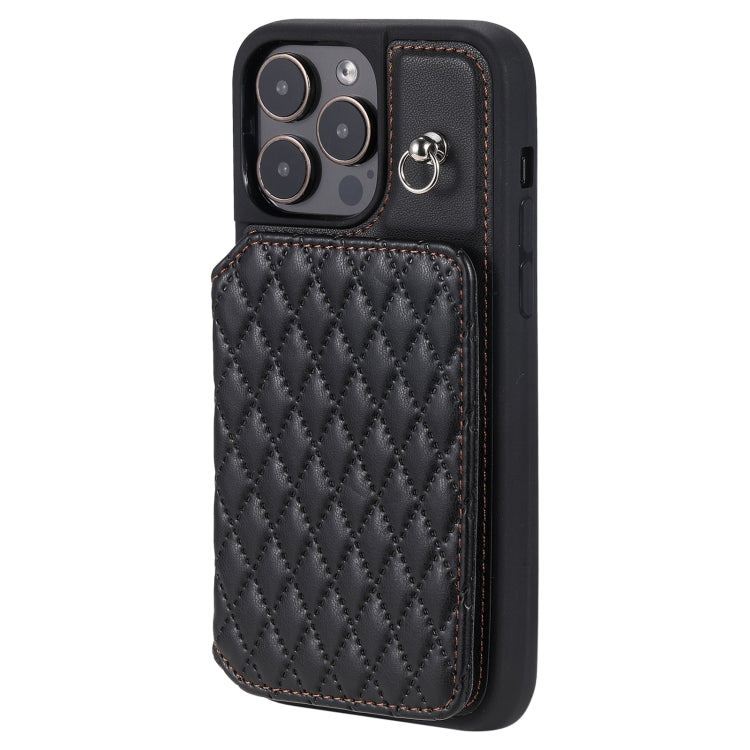 Custodia per telefono con borsa in carta con trama a griglia e cordino, For iPhone 15 Pro Max, For iPhone 15 Pro, For iPhone 15 Plus, For iPhone 15