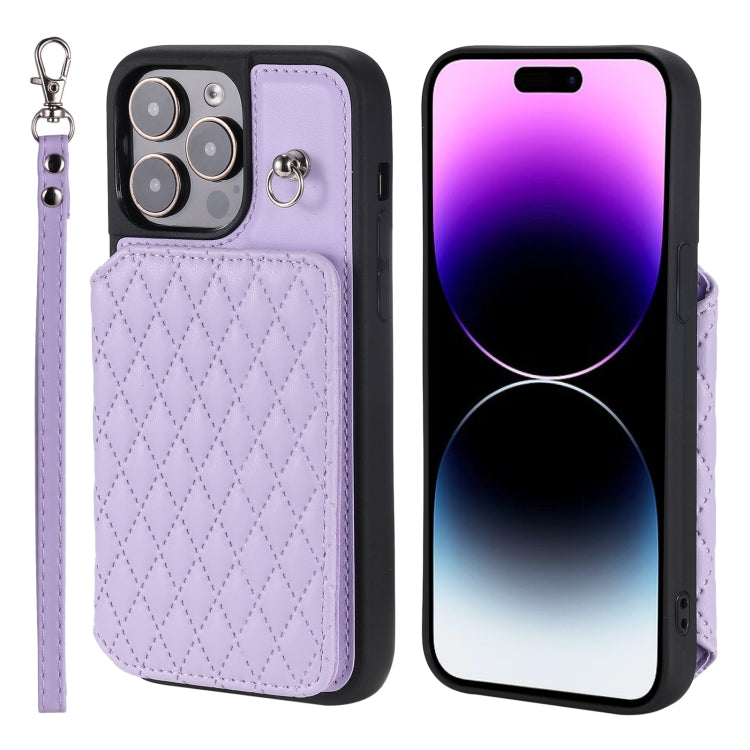 Custodia per telefono con borsa in carta con trama a griglia e cordino, For iPhone 13 Pro Max, For iPhone 13 Pro, For iPhone 13, For iPhone 12 / 12 Pro