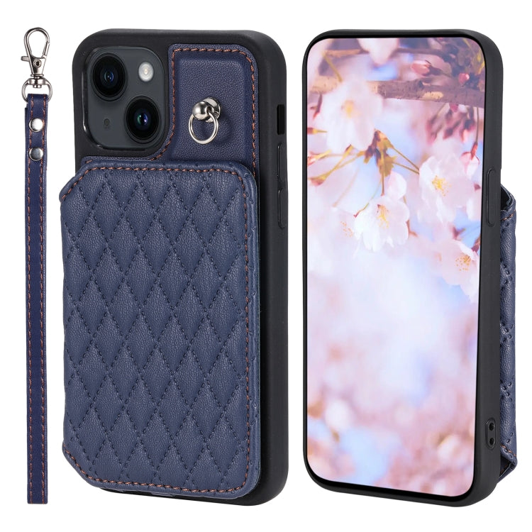 Custodia per telefono con borsa in carta con trama a griglia e cordino, For iPhone 13 Pro Max, For iPhone 13 Pro, For iPhone 13, For iPhone 12 / 12 Pro