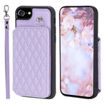 Custodia per telefono con borsa in carta con trama a griglia e cordino, For iPhone 14, For iPhone 14 Pro, For iPhone 14 Pro Max, For iPhone SE 2022 / 2020 / 8 / 7