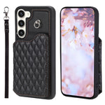 Custodia per telefono con borsa in carta con trama a griglia e cordino, For Samsung Galaxy A14 5G / 4G, For Samsung Galaxy A54 5G, For Samsung Galaxy S23 Ultra 5G, For Samsung Galaxy S23 5G