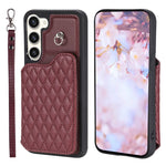 Custodia per telefono con borsa in carta con trama a griglia e cordino, For Samsung Galaxy A14 5G / 4G, For Samsung Galaxy A54 5G, For Samsung Galaxy S23 Ultra 5G, For Samsung Galaxy S23 5G