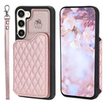 Custodia per telefono con borsa in carta con trama a griglia e cordino, For Samsung Galaxy A14 5G / 4G, For Samsung Galaxy A54 5G, For Samsung Galaxy S23 Ultra 5G, For Samsung Galaxy S23 5G
