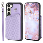 Custodia per telefono con borsa in carta con trama a griglia e cordino, For Samsung Galaxy A14 5G / 4G, For Samsung Galaxy A54 5G, For Samsung Galaxy S23 Ultra 5G, For Samsung Galaxy S23 5G