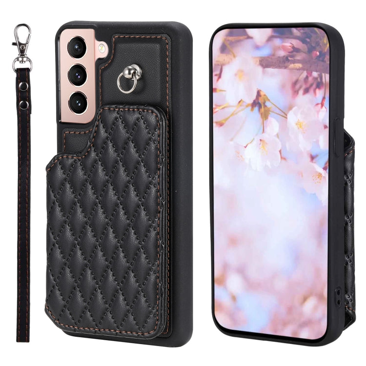 Custodia per telefono con borsa in carta con trama a griglia e cordino, For Samsung Galaxy S22 5G, For Samsung Galaxy A52 5G / 4G, For Samsung Galaxy S21 5G