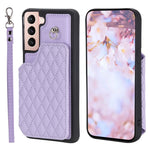 Custodia per telefono con borsa in carta con trama a griglia e cordino, For Samsung Galaxy S22 5G, For Samsung Galaxy A52 5G / 4G, For Samsung Galaxy S21 5G