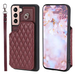 Custodia per telefono con borsa in carta con trama a griglia e cordino, For Samsung Galaxy S22 5G, For Samsung Galaxy A52 5G / 4G, For Samsung Galaxy S21 5G