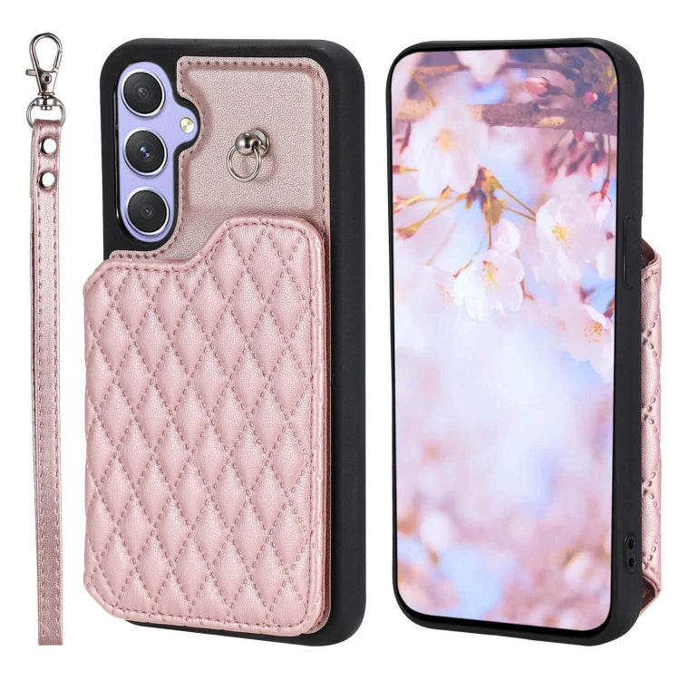 Custodia per telefono con borsa in carta con trama a griglia e cordino, For Samsung Galaxy A14 5G / 4G, For Samsung Galaxy A54 5G, For Samsung Galaxy S23 Ultra 5G, For Samsung Galaxy S23 5G
