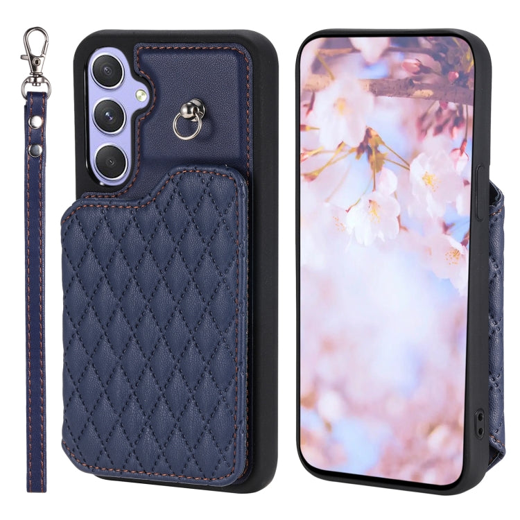 Custodia per telefono con borsa in carta con trama a griglia e cordino, For Samsung Galaxy A14 5G / 4G, For Samsung Galaxy A54 5G, For Samsung Galaxy S23 Ultra 5G, For Samsung Galaxy S23 5G