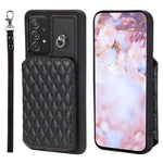 Custodia per telefono con borsa in carta con trama a griglia e cordino, For Samsung Galaxy A13 5G / 4G, For Samsung Galaxy A53 5G, For Samsung Galaxy S22 Ultra 5G, For Samsung Galaxy S22+ 5G