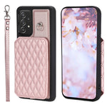 Custodia per telefono con borsa in carta con trama a griglia e cordino, For Samsung Galaxy S22 5G, For Samsung Galaxy A52 5G / 4G, For Samsung Galaxy S21 5G