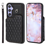 Custodia per telefono con borsa in carta con trama a griglia e cordino, For Samsung Galaxy A14 5G / 4G, For Samsung Galaxy A54 5G, For Samsung Galaxy S23 Ultra 5G, For Samsung Galaxy S23 5G