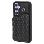 Custodia per telefono con borsa in carta con trama a griglia e cordino, For Samsung Galaxy A14 5G / 4G, For Samsung Galaxy A54 5G, For Samsung Galaxy S23 Ultra 5G, For Samsung Galaxy S23 5G