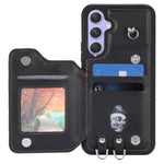Custodia per telefono con borsa in carta con trama a griglia e cordino, For Samsung Galaxy A14 5G / 4G, For Samsung Galaxy A54 5G, For Samsung Galaxy S23 Ultra 5G, For Samsung Galaxy S23 5G