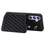 Custodia per telefono con borsa in carta con trama a griglia e cordino, For Samsung Galaxy A14 5G / 4G, For Samsung Galaxy A54 5G, For Samsung Galaxy S23 Ultra 5G, For Samsung Galaxy S23 5G