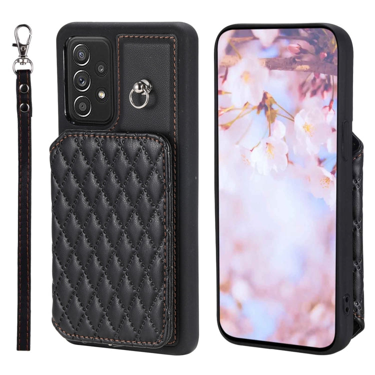 Custodia per telefono con borsa in carta con trama a griglia e cordino, For Samsung Galaxy A13 5G / 4G, For Samsung Galaxy A53 5G, For Samsung Galaxy S22 Ultra 5G, For Samsung Galaxy S22+ 5G
