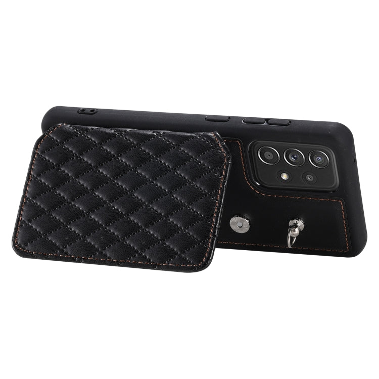 Custodia per telefono con borsa in carta con trama a griglia e cordino, For Samsung Galaxy A13 5G / 4G, For Samsung Galaxy A53 5G, For Samsung Galaxy S22 Ultra 5G, For Samsung Galaxy S22+ 5G