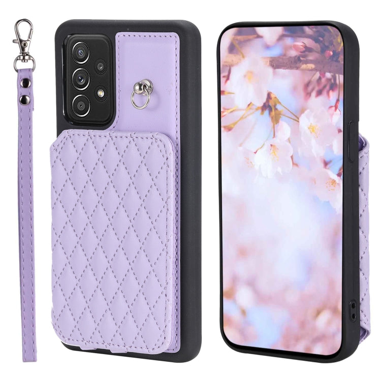 Custodia per telefono con borsa in carta con trama a griglia e cordino, For Samsung Galaxy A13 5G / 4G, For Samsung Galaxy A53 5G, For Samsung Galaxy S22 Ultra 5G, For Samsung Galaxy S22+ 5G