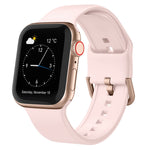 Cinturino per orologio in silicone con fibbia ad ardiglione, For Apple Watch SE 2022 44mm