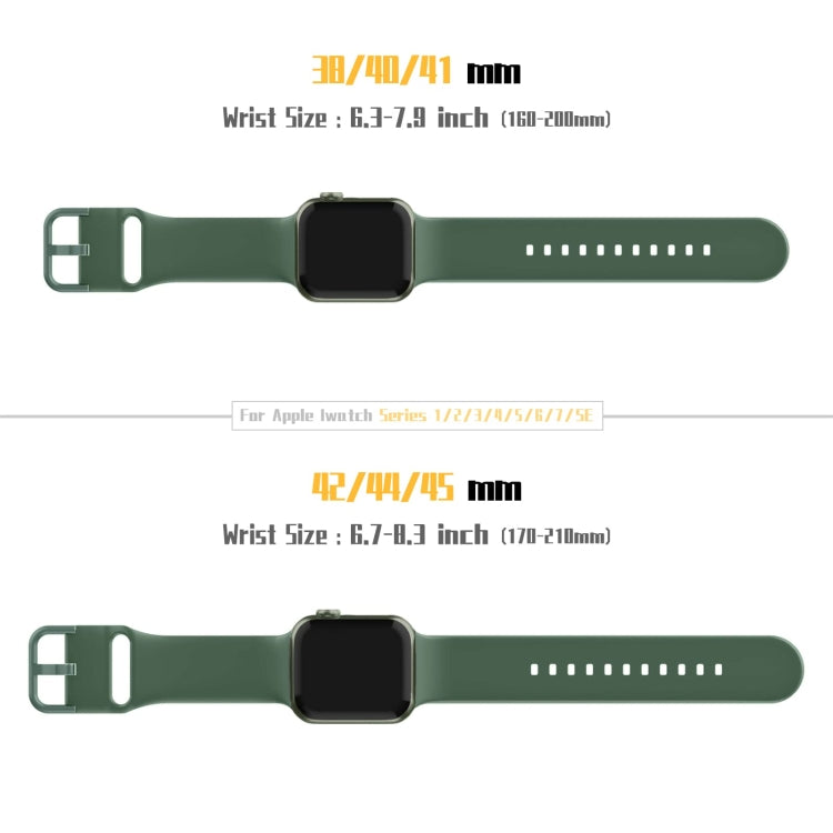 Cinturino per orologio in silicone con fibbia ad ardiglione, For Apple Watch Series 6 40mm