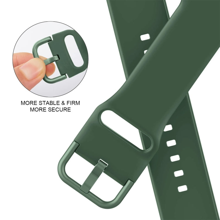 Cinturino per orologio in silicone con fibbia ad ardiglione, For Apple Watch Series 6 40mm