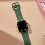 Cinturino per orologio in silicone con fibbia ad ardiglione, For Apple Watch Series 6 40mm