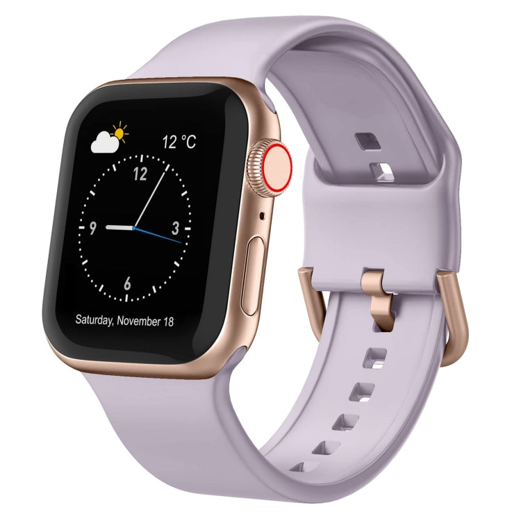 Cinturino per orologio in silicone con fibbia ad ardiglione, For Apple Watch Series 6 40mm