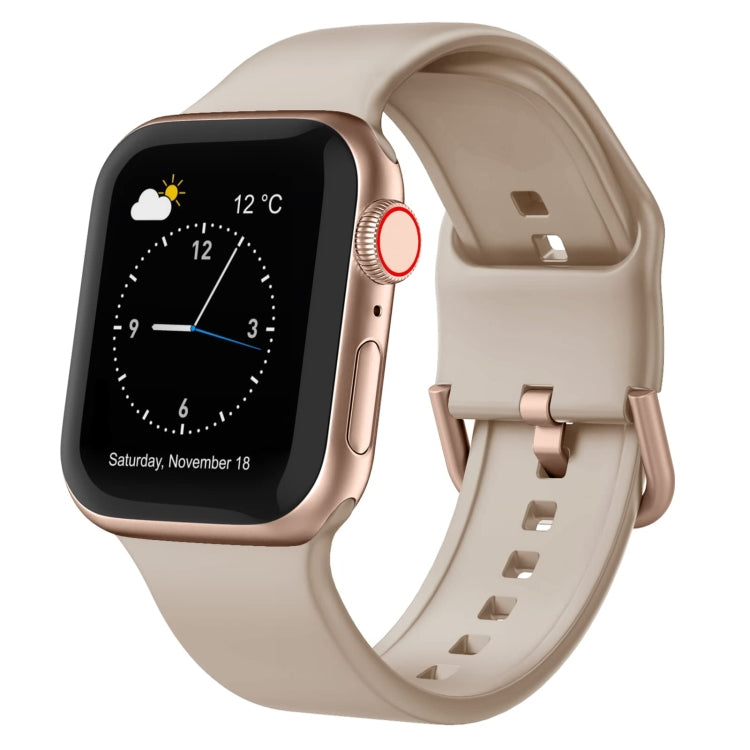 Cinturino per orologio in silicone con fibbia ad ardiglione, For Apple Watch Series 6 40mm