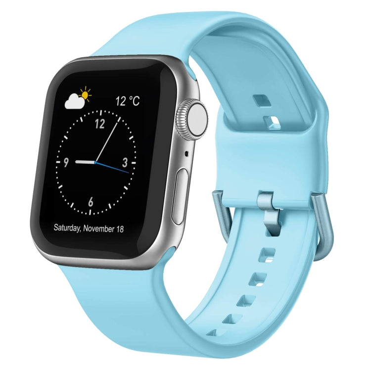 Cinturino per orologio in silicone con fibbia ad ardiglione, For Apple Watch Series 6 40mm