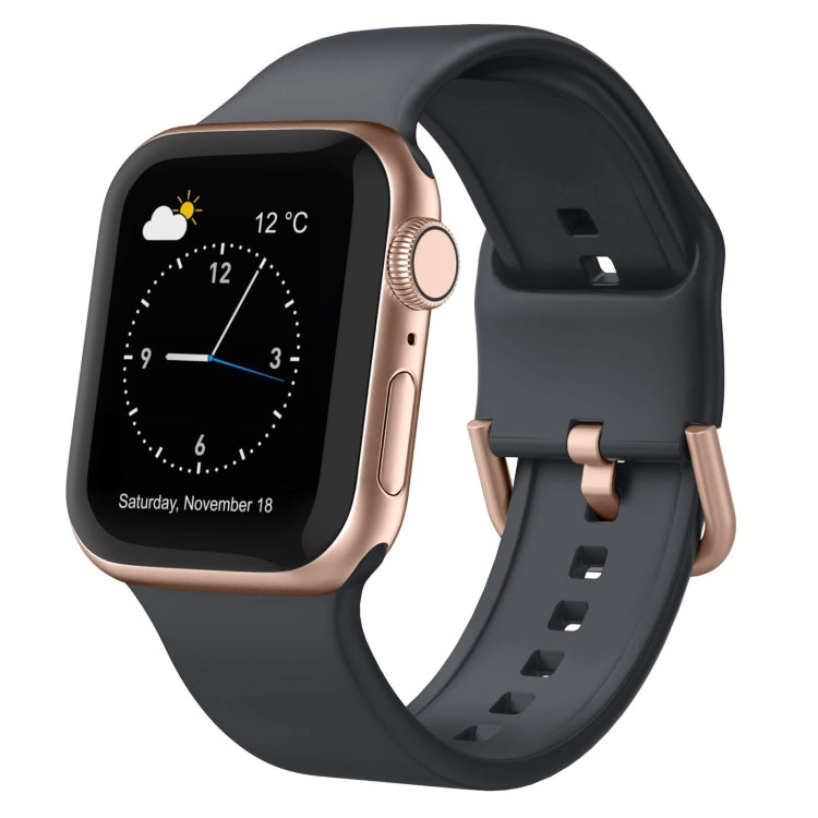 Cinturino per orologio in silicone con fibbia ad ardiglione, For Apple Watch Series 6 40mm