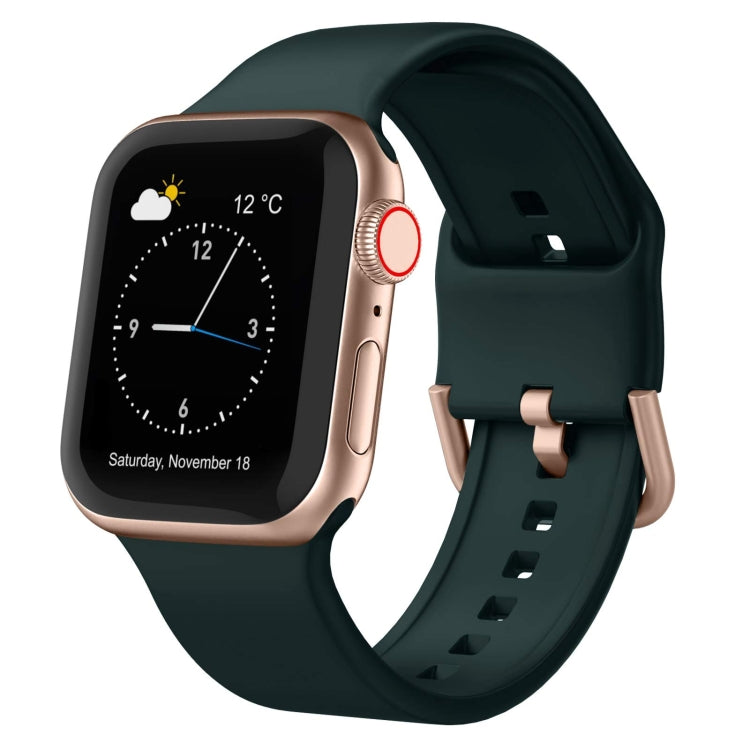 Cinturino per orologio in silicone con fibbia ad ardiglione, For Apple Watch Series 6 40mm