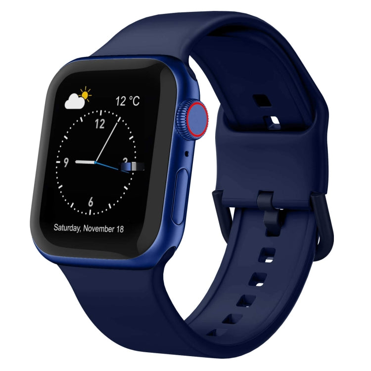 Cinturino per orologio in silicone con fibbia ad ardiglione, For Apple Watch Series 6 40mm
