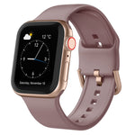 Cinturino per orologio in silicone con fibbia ad ardiglione, For Apple Watch Series 6 40mm