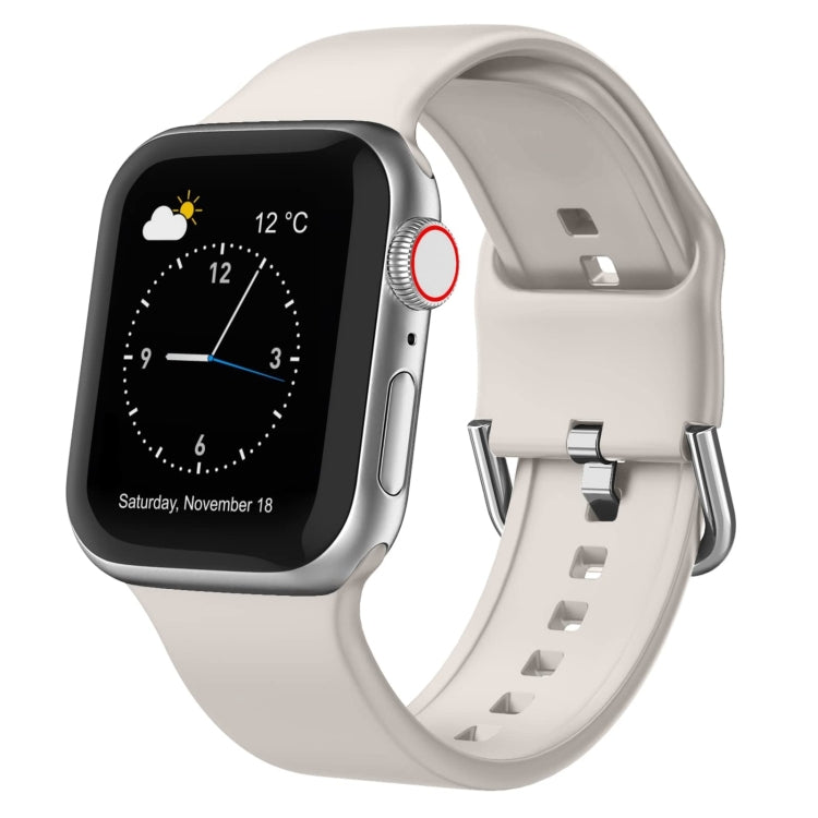 Cinturino per orologio in silicone con fibbia ad ardiglione, For Apple Watch SE 2023 40mm