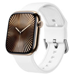 Cinturino per orologio in silicone con fibbia ad ardiglione, For Apple Watch Series 10 46mm