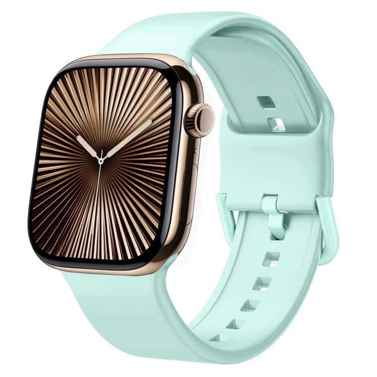 Cinturino per orologio in silicone con fibbia ad ardiglione, For Apple Watch Series 10 46mm