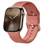 Cinturino per orologio in silicone con fibbia ad ardiglione, For Apple Watch Series 10 46mm