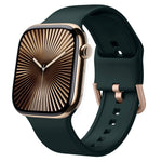 Cinturino per orologio in silicone con fibbia ad ardiglione, For Apple Watch Series 10 46mm