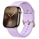 Cinturino per orologio in silicone con fibbia ad ardiglione, For Apple Watch Series 10 46mm