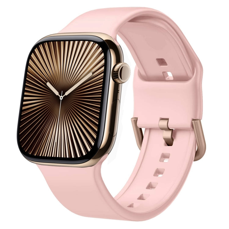 Cinturino per orologio in silicone con fibbia ad ardiglione, For Apple Watch Series 10 42mm