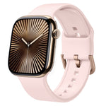 Cinturino per orologio in silicone con fibbia ad ardiglione, For Apple Watch Series 10 42mm