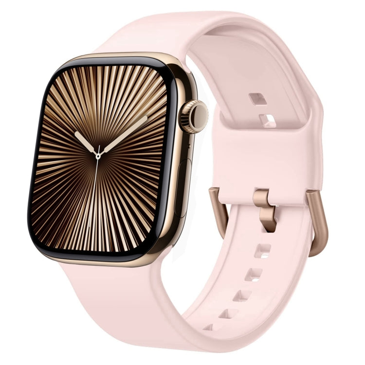 Cinturino per orologio in silicone con fibbia ad ardiglione, For Apple Watch Series 10 42mm