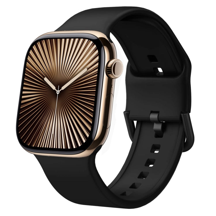 Cinturino per orologio in silicone con fibbia ad ardiglione, For Apple Watch Series 10 42mm